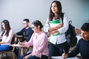 Students in a class